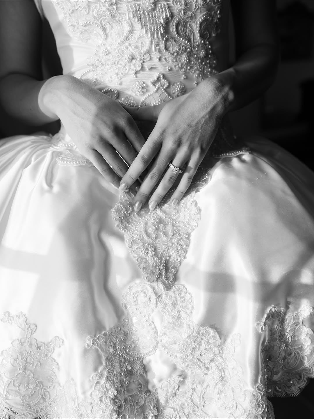 Puff Sleeve Bubble Skirt Mini Bridal Dress