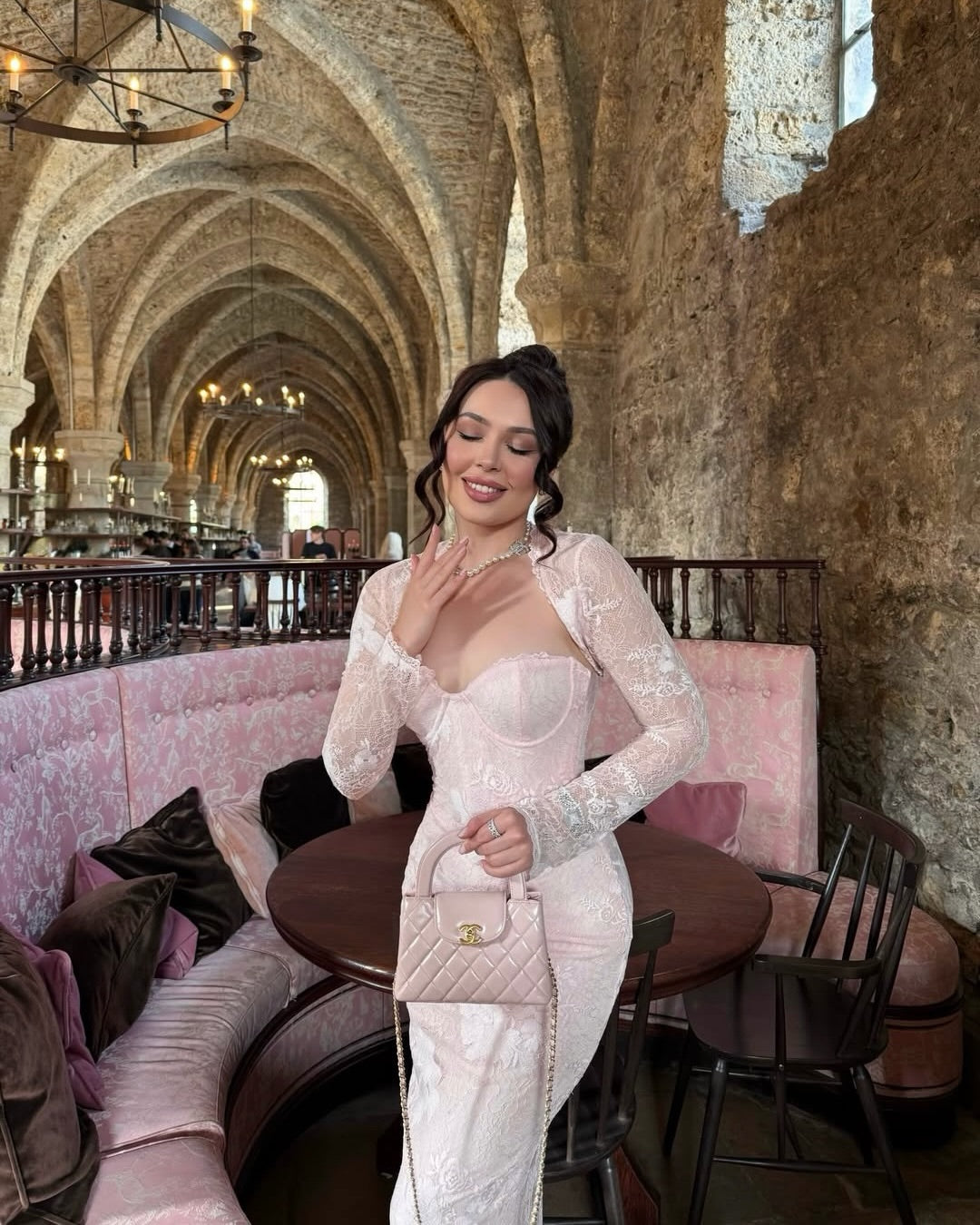 Lace Sweetheart Evening Gown with Bolero Jacket