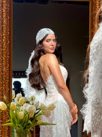 Vintage-Inspired High Neck Lace Wedding Dress