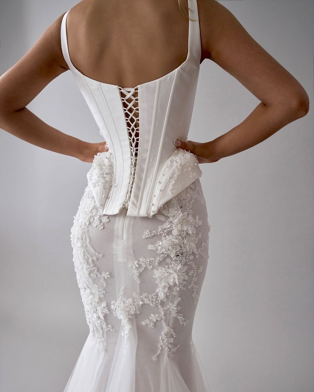 Lace Corset Mermaid Wedding Dress