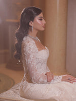 Lace Mermaid Wedding Dress with Long Sleeve Jacket