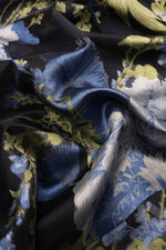 Floral Print A-Line Evening Gown with Sash