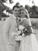 Minimalist Strapless Crepe Wedding Dress