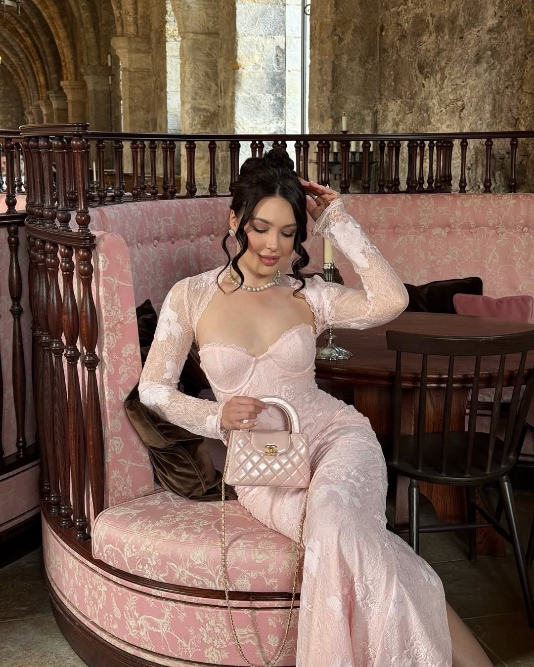 Lace Sweetheart Evening Gown with Bolero Jacket