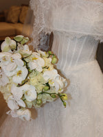 Long Sleeve Lace Ball Gown Wedding Dress