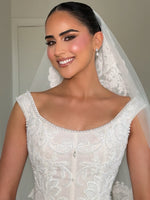 Embroidered Lace Corset Ball Gown Wedding Dress