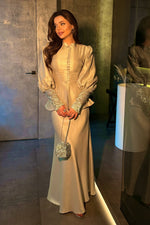 Elegant Two-Piece Corset Back Maxi Dress Set