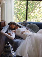 Off-the-Shoulder Mermaid Wedding Dress with Tulle Skirt