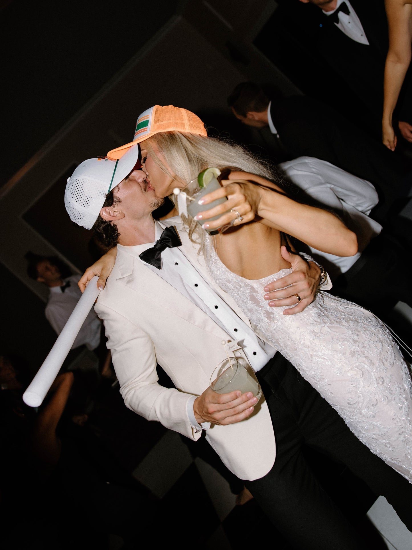 Deep V-Neck Lace Mermaid Wedding Dress with Train