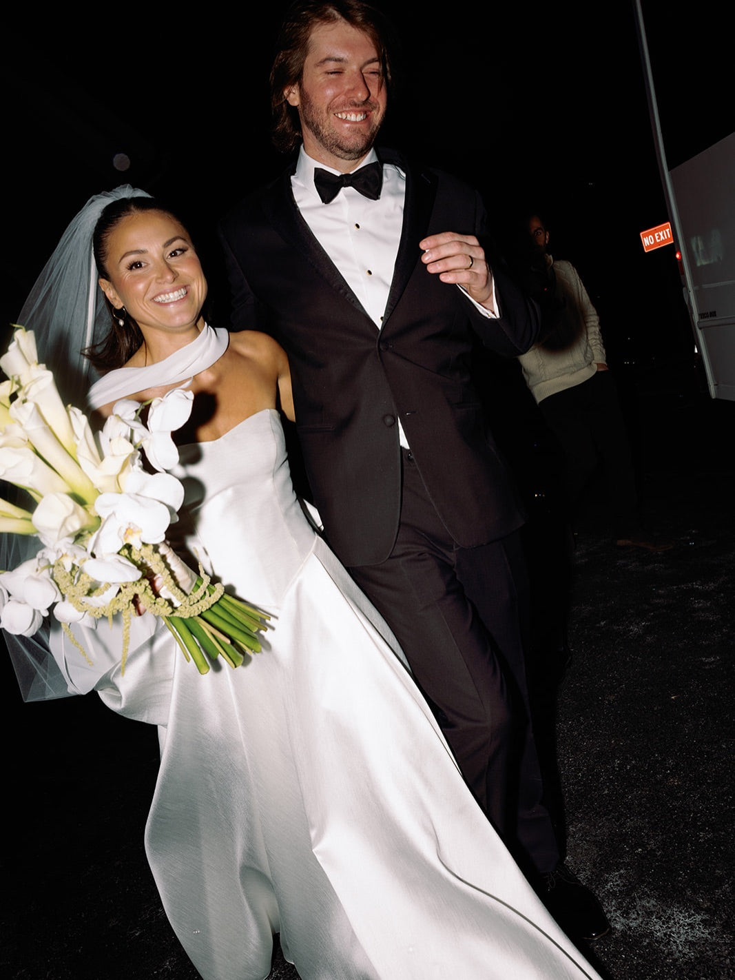 Strapless Satin A-Line Wedding Dress with Basque Waist