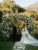 Off-the-Shoulder Long Sleeve Lace Mermaid Bridal Gown