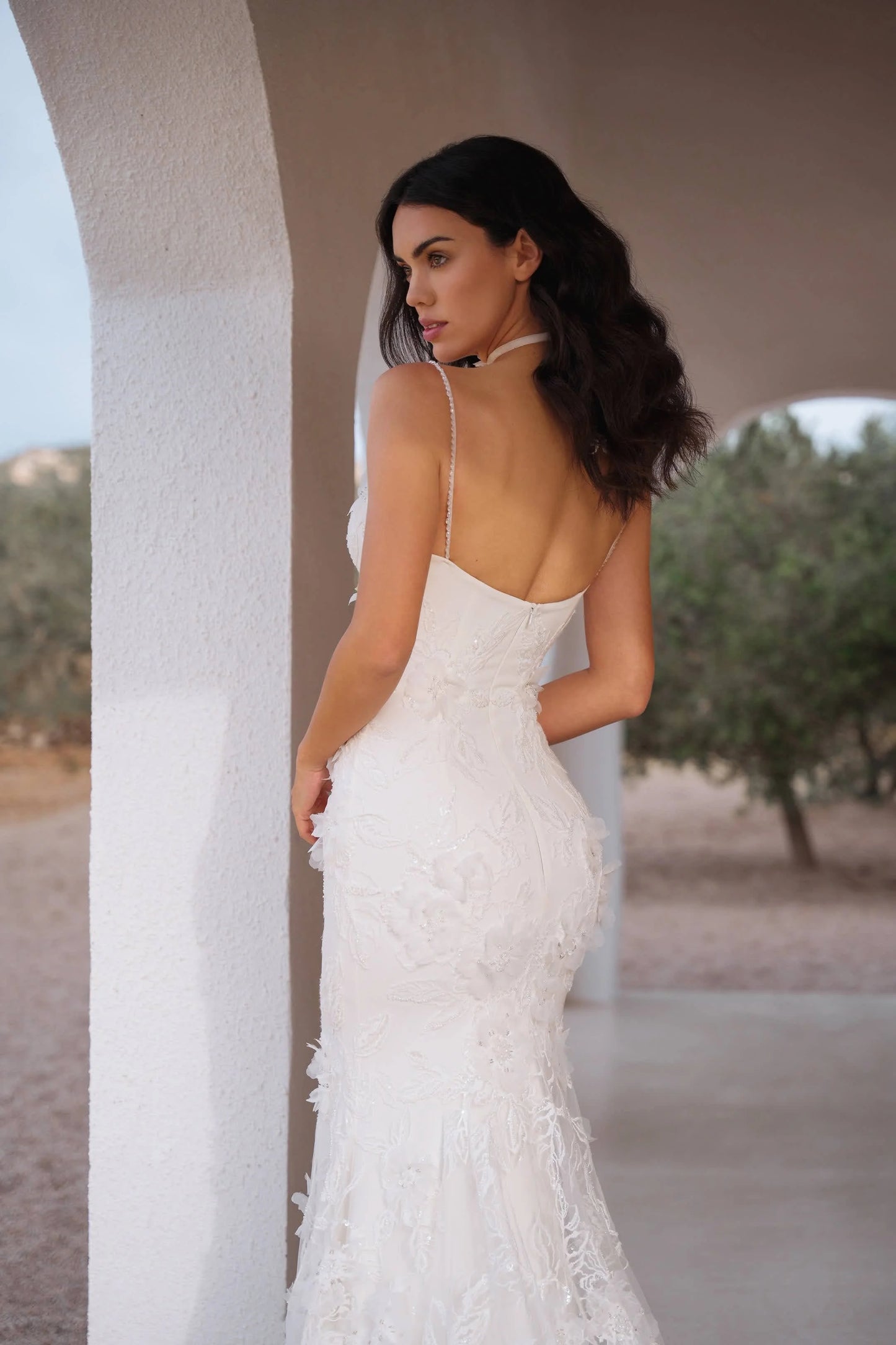 Sweetheart Mermaid Lace Wedding Dress with 3D Flowers