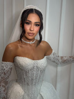 Sweetheart Lace Corset Ball Gown Wedding Dress