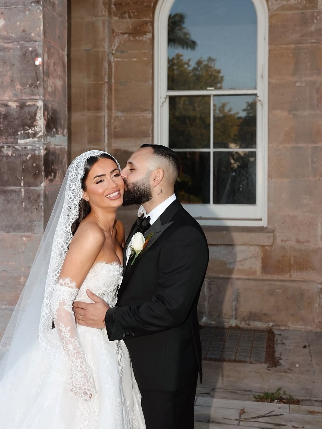 Strapless Lace Corset Ball Gown Wedding Dress