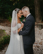Glitter Sweetheart Off-The-Shoulder A-Line Wedding Dress
