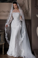 Long Sleeve Lace Mermaid Wedding Dress