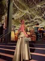 Halter Neck Backless Satin A-Line Evening Gown