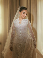 Long Sleeve Lace Ball Gown Wedding Dress