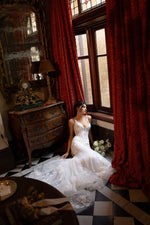 Lace Mermaid Wedding Dress with Corset Bodice