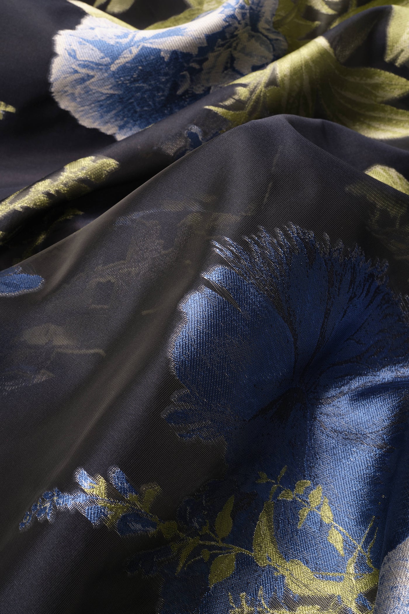 Floral Print A-Line Evening Gown with Sash
