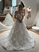 Romantic Sequin Corset Ball Gown Wedding Dress