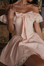 Off-The-Shoulder Bowknot Corset Mini Dress