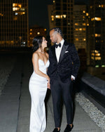 Strapless Sweetheart Mermaid Wedding Dress with Overskirt