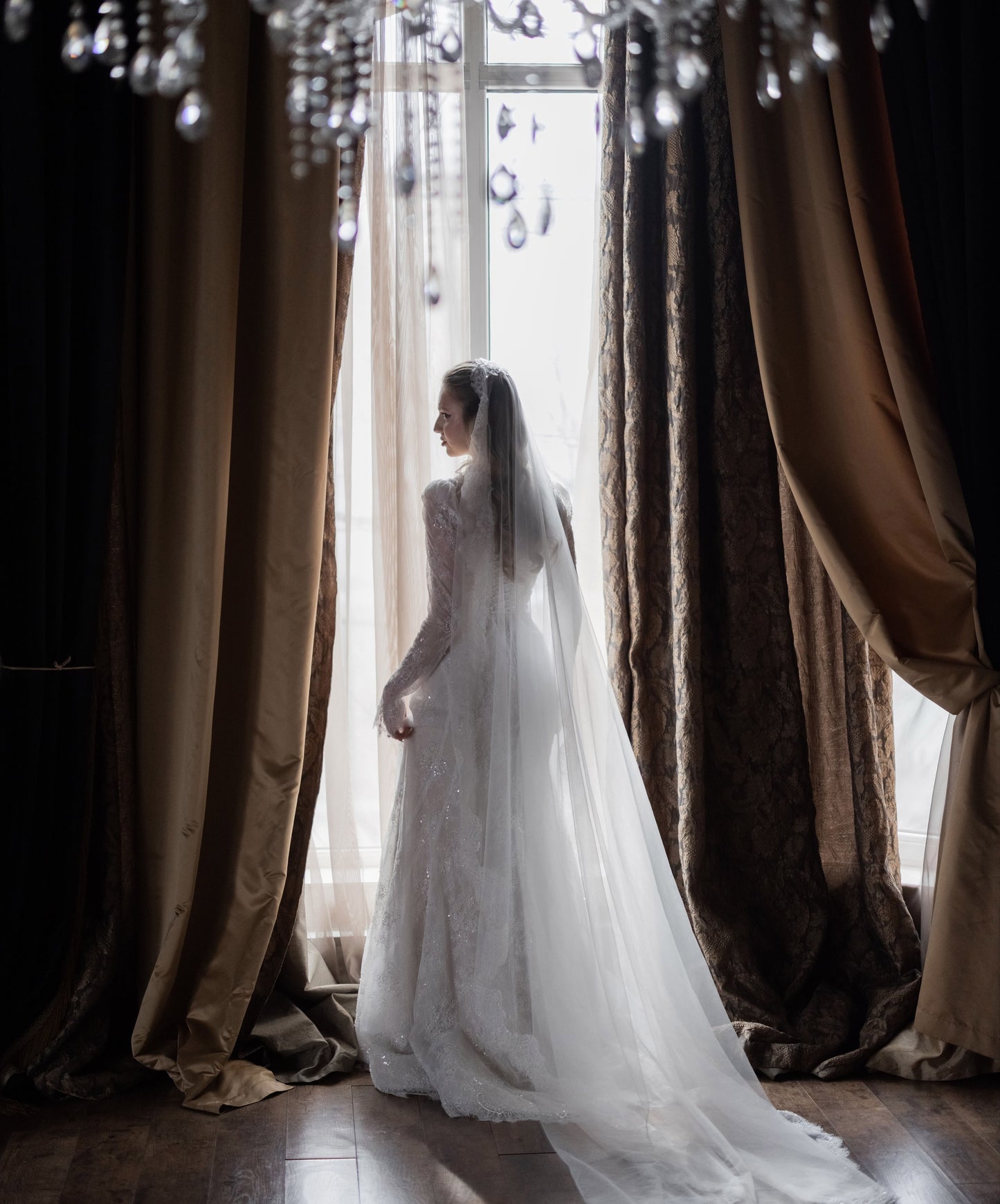 Long Sleeve Lace Mermaid Wedding Dress