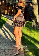 Simple Black Strapless Pleated Tie Back Sheath Mini Homecoming Dresses