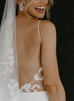 Boho Garden Summer Beach Cowl Neck Sleeveless Court Train Lace Wedding Dresses