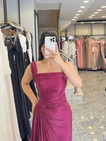 Square Neck Sleeveless Mermaid Formal Women Evening Dress