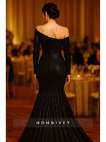 Sequins Off ThE Shoulder Mermaid Evening Dress