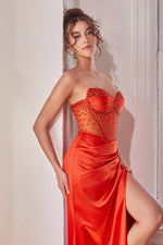 Beaded Corset Formal Prom Dress