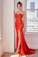 Beaded Corset Formal Prom Dress