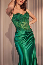 LaDivine by Cinderella Divine CD868 Fitted Long Formal Prom Gown