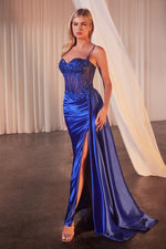 LaDivine by Cinderella Divine CD868 Fitted Long Formal Prom Gown