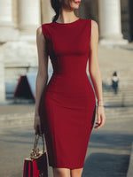 Elegant Princess-Seamed Sheath Dress
