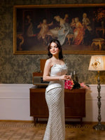 Luxury Sequins Sparkle Long Sleeve Mermaid Foraml Women Evening Dress