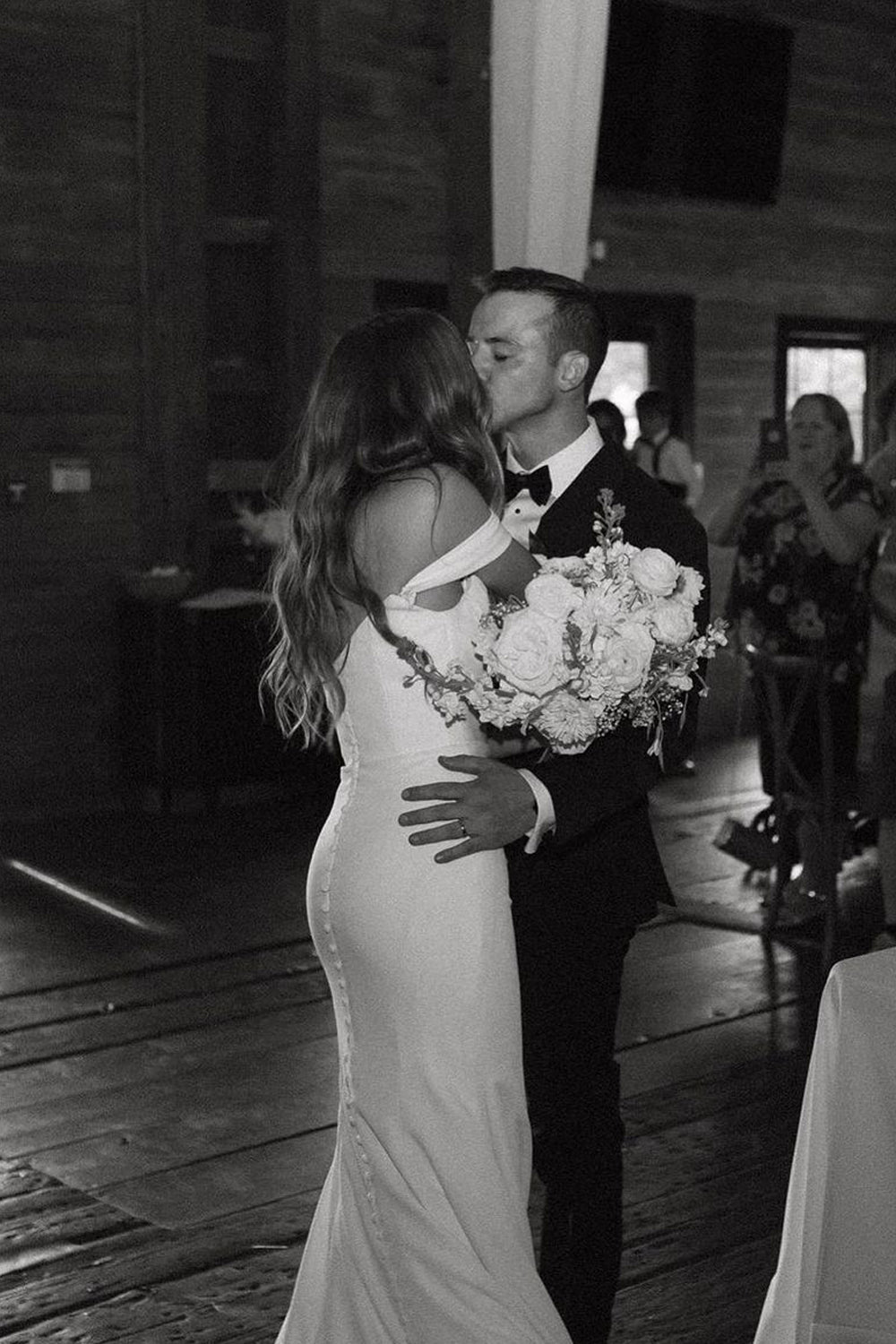 Elegant Mermaid Cowl Neck Satin Long Wedding Dresses