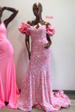 Tiffany Blue Sweetheart Sequin Mermaid Prom Dress