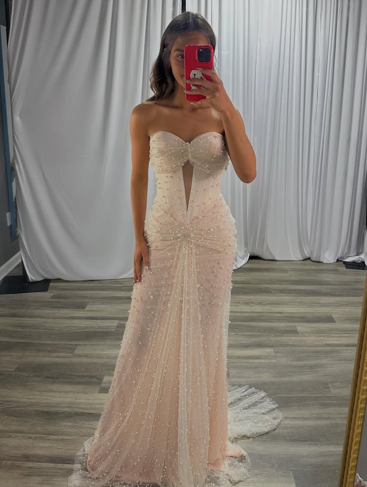 Sweetheart Beaded Sleeveless Mermaid Women Evening Dress