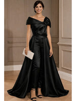 Sleeveless Formal Pantsuits Floor-Length Mother of the Bride Dress