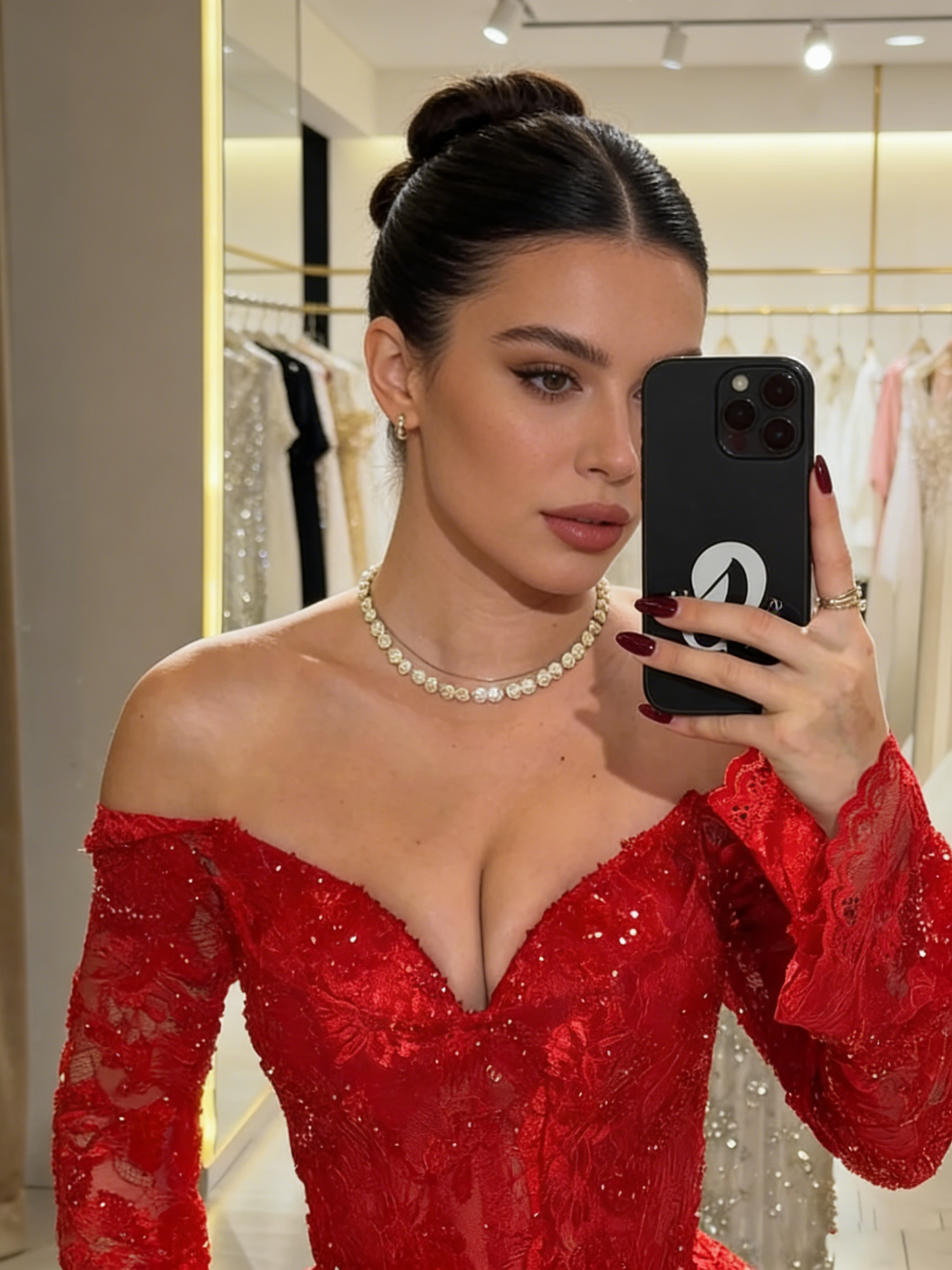 Hot Sheath Off-the-Shoulder Long Sleeves Appliques Lace Floor-Length Lace Corset Prom Dress