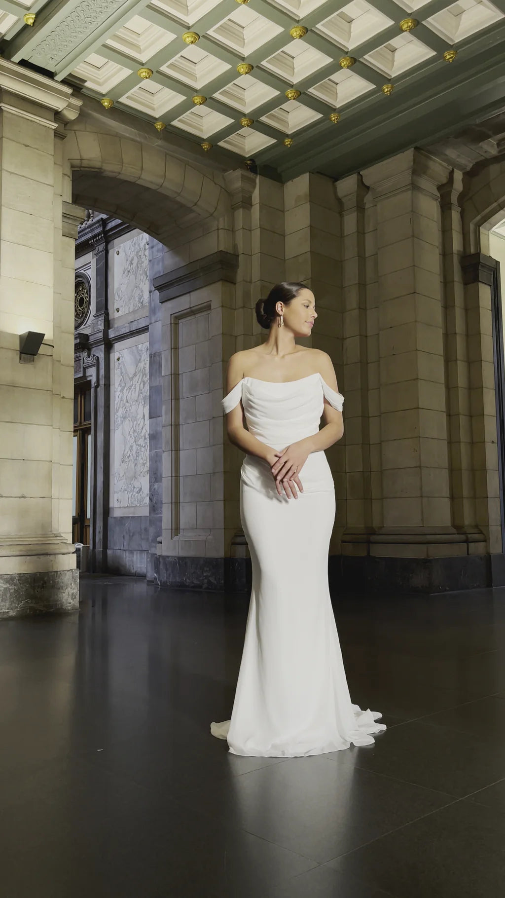 Off the Shoulder Sleeveless Mermaid Floor-length Evening Dress