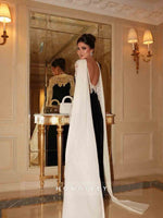 Lace Long Sleeve Black Mermaid Evening Dress