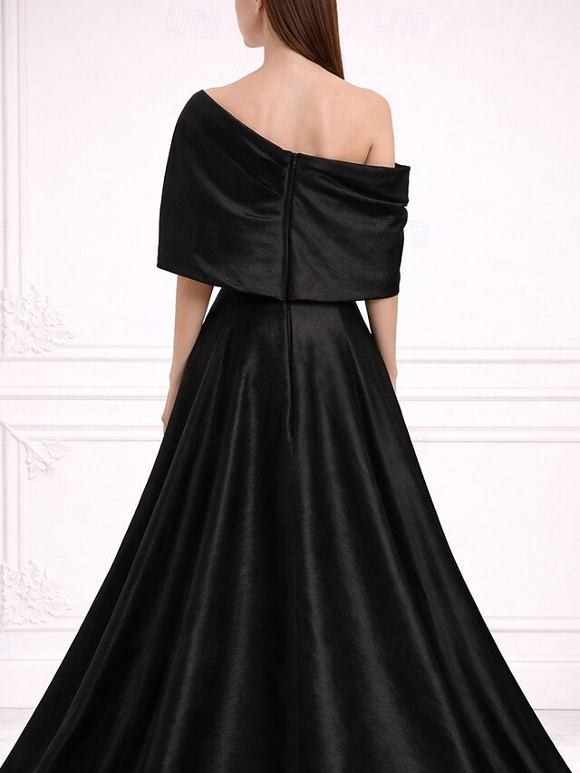 Off the Shoulder A-Line Floor-Length Evening Dress Mother of the Bride Dress