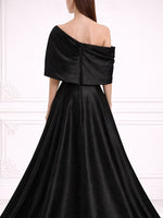 Off the Shoulder A-Line Floor-Length Evening Dress Mother of the Bride Dress