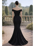 Mermaid Trumpet Floor Length Evening Gown Off the Shoulder Mermaid