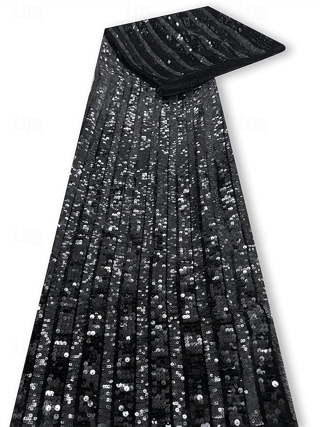 Sparkle Sequins A-Line 3/4 Sleeve Floor-Length Evening Dress