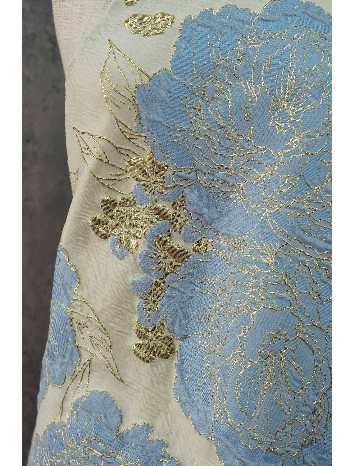 V-Neck Sleeveless Flowers Floral Print A-Line Side Evening Dress